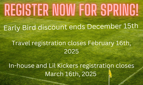 Spring Registration Open